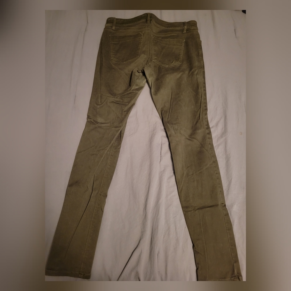 Express Olive green skinny jeans